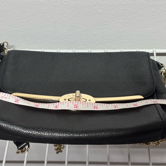 Coach Black and Gold Crossbody Bag with Chain Strap - Picture 6 of 7